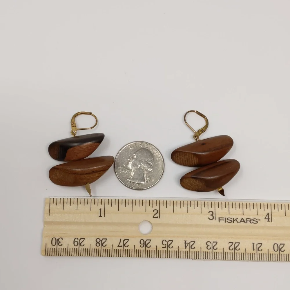 Unknown wooden earrings